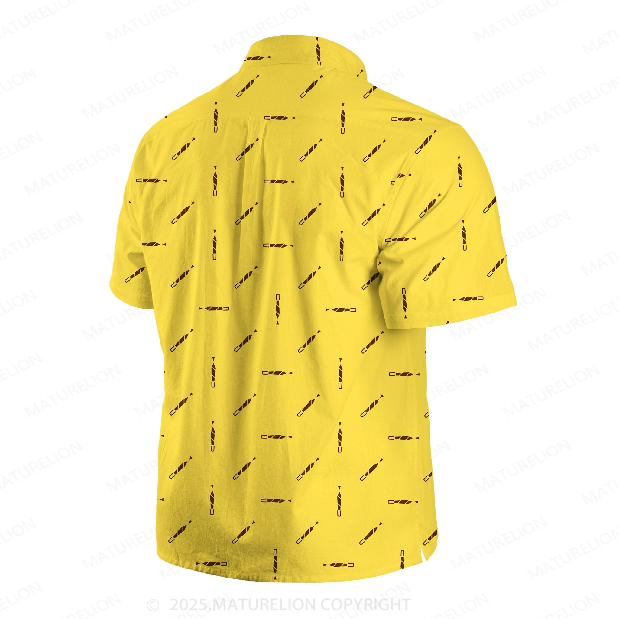 Maturelion Men's Hawaiian Shirt Wave Rider Hawaiian Shirt