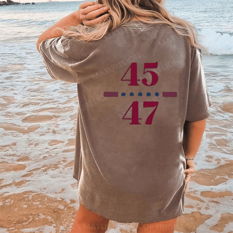 Maturelion Won's T-shirts 2025 T-Shirt  Washed T-Shirt