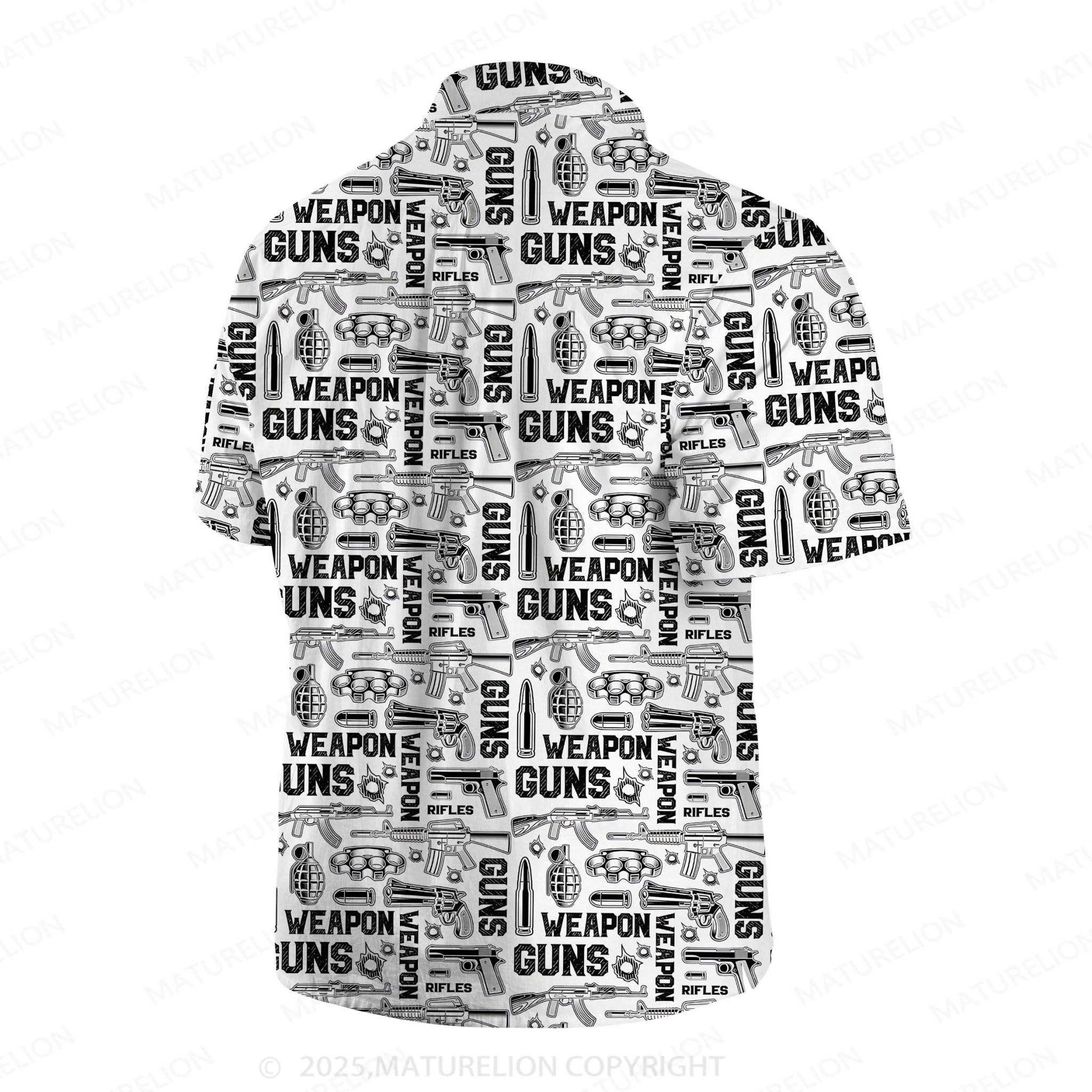 Maturelion Men's Hawaiian Shirt Tropical Breeze Hawaiian Shirt