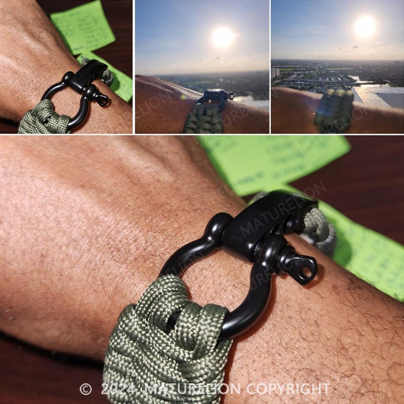 Maturelion Texas Bushcraft Firecraft Cord Survival Bracelet