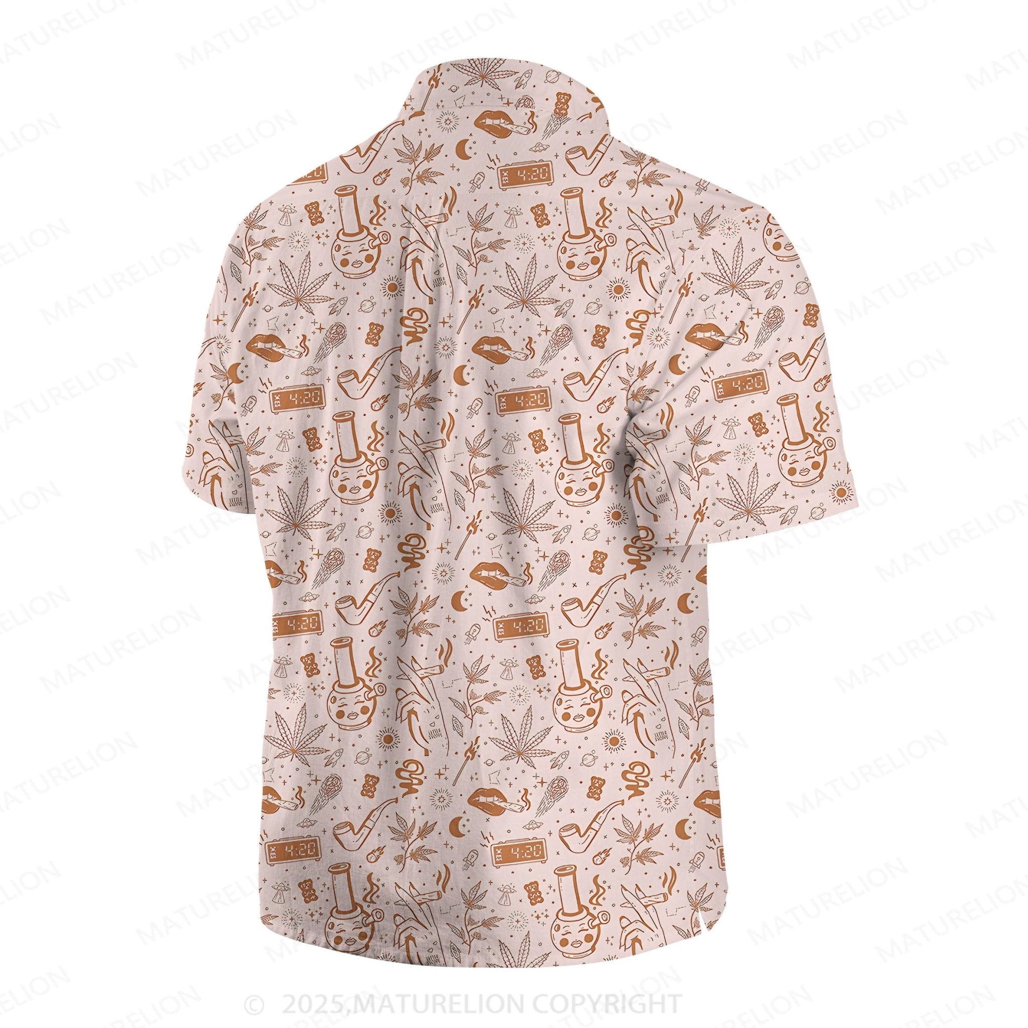 Maturelion Men's Hawaiian Shirt Lagoon Life Hawaiian Shirt