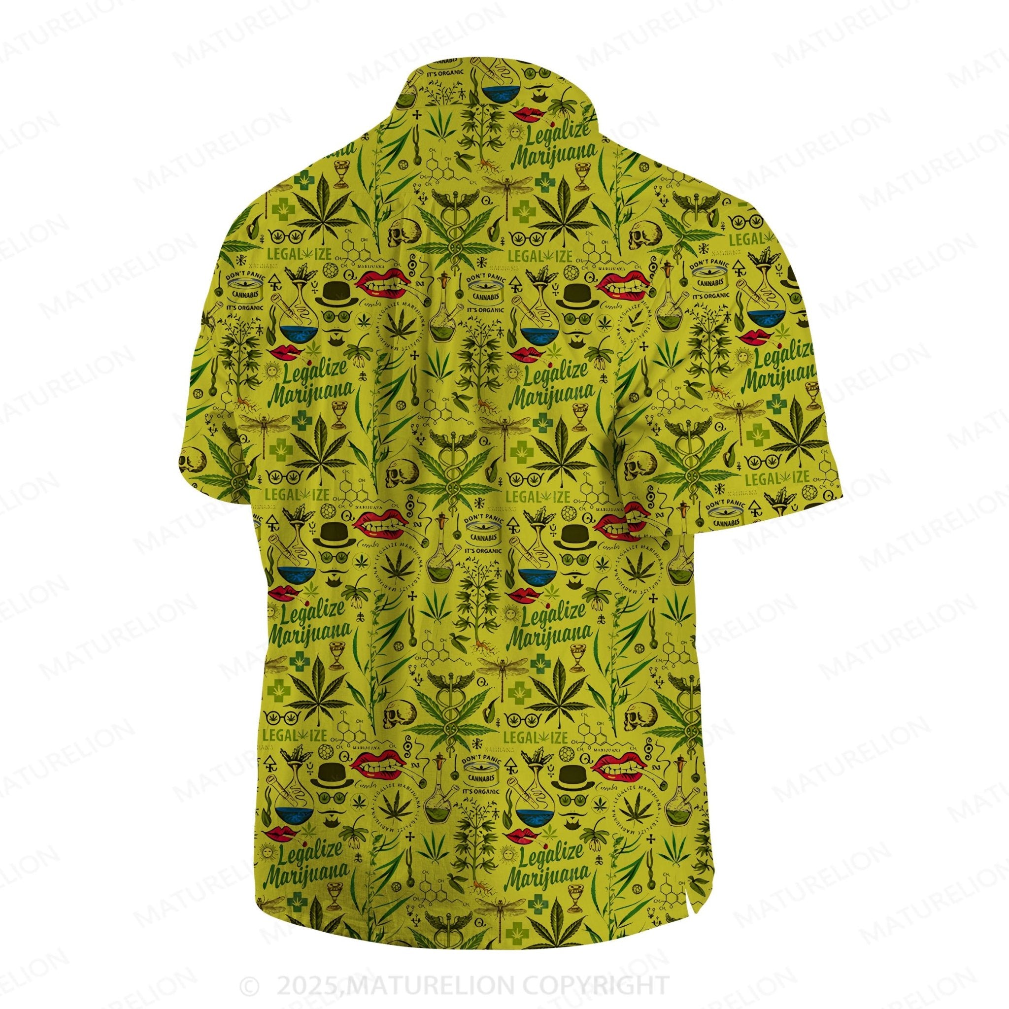 Maturelion Men's Hawaiian Shirt Summer Heat Hawaiian Shirt