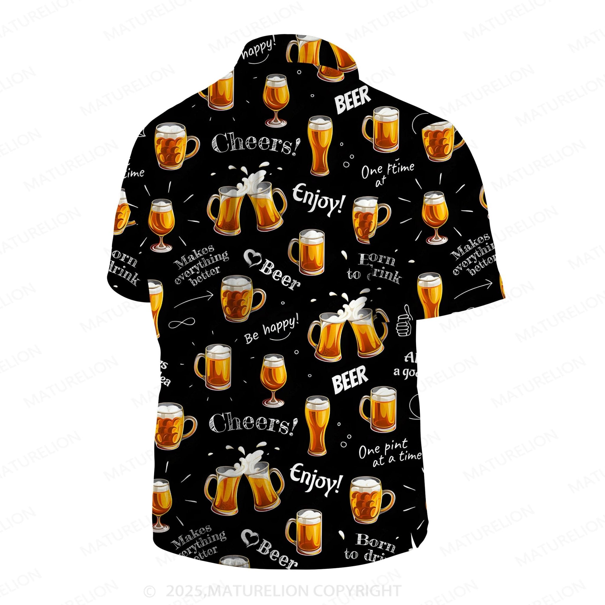 Maturelion Men's Hawaiian Shirt Cool Tropics Hawaiian Shirt