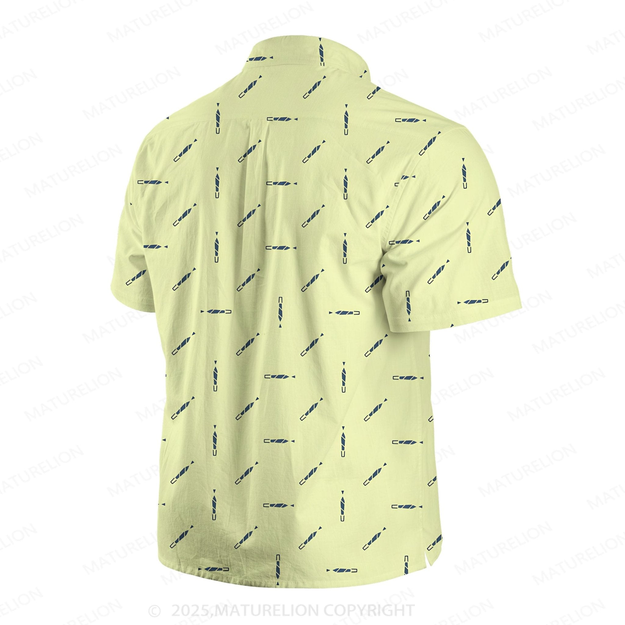 Maturelion Men's Hawaiian Shirt Wave Rider Hawaiian Shirt