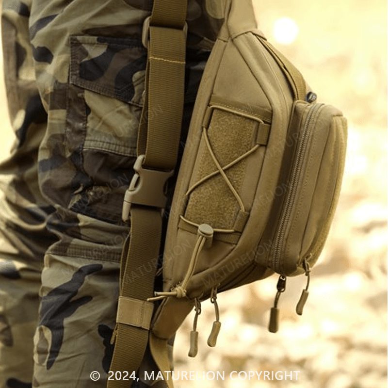 Maturelion Tactical Fanny Pack Military Waist Bag Pack Hip Bum EDC Bag with Adjustable Strap for Camping Hiking Hunting