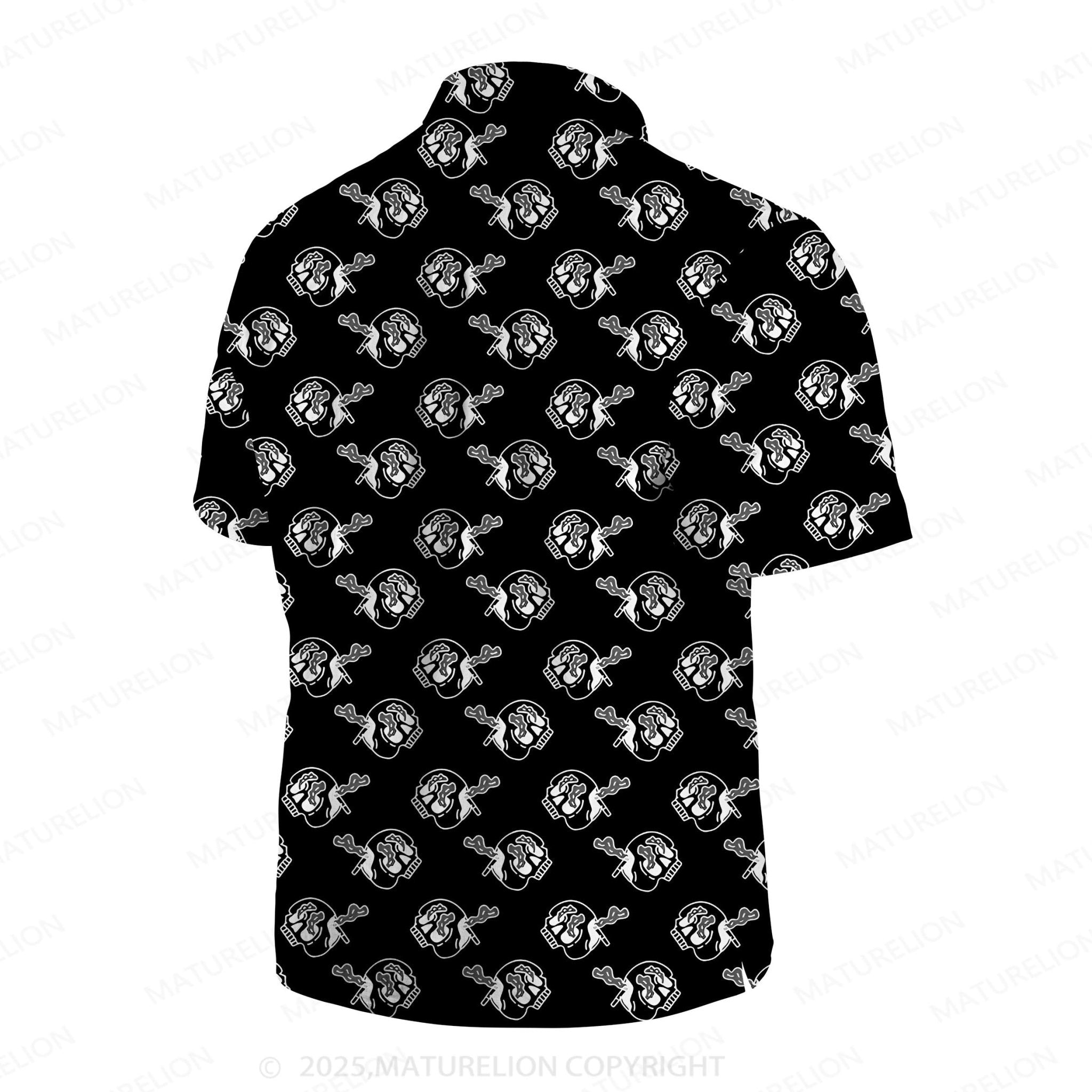 Maturelion Men's Hawaiian Shirt Vintage Island Hawaiian Shirt