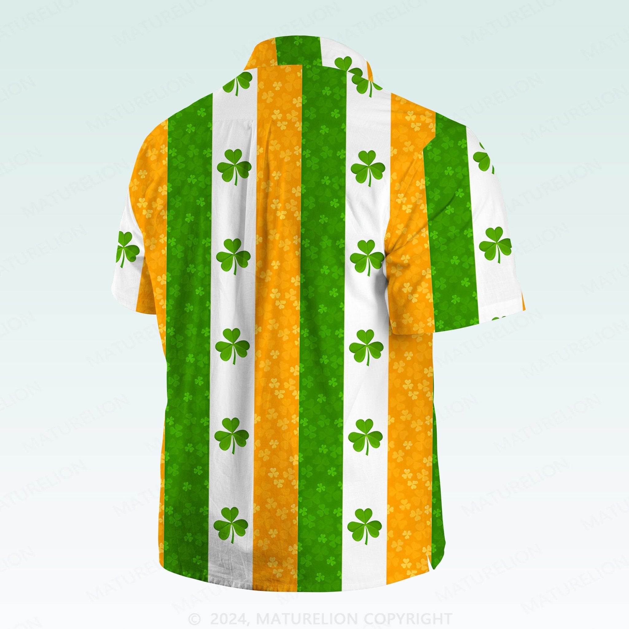 Maturelion St. Patrick's Hawaiian Shirt Tropical Irish Delight Hawaiian Shirt