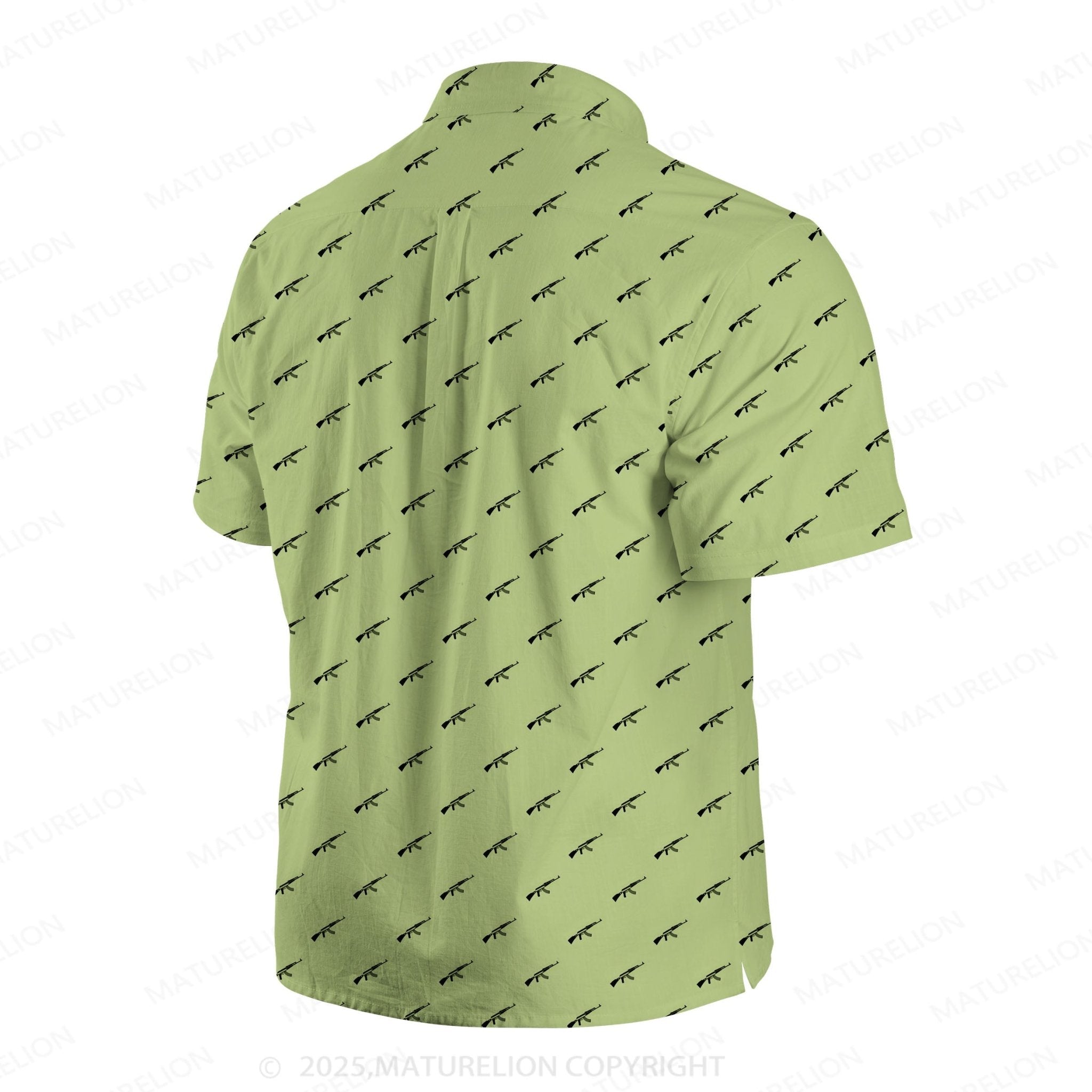 Maturelion Men's Hawaiian Shirt Ocean Wave Hawaiian Shirt