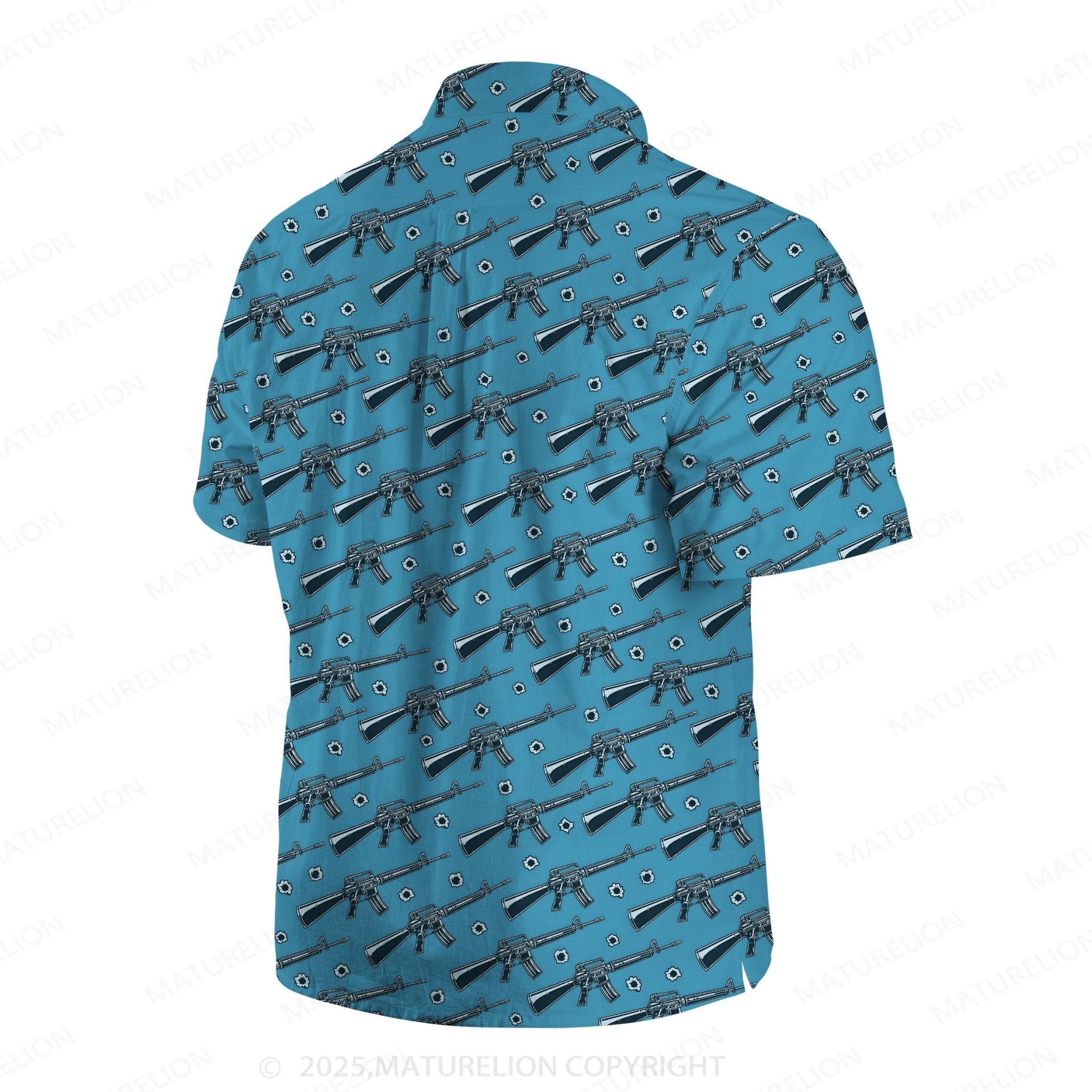 Maturelion Men's Hawaiian Shirt Sunset Paradise Hawaiian Shirt