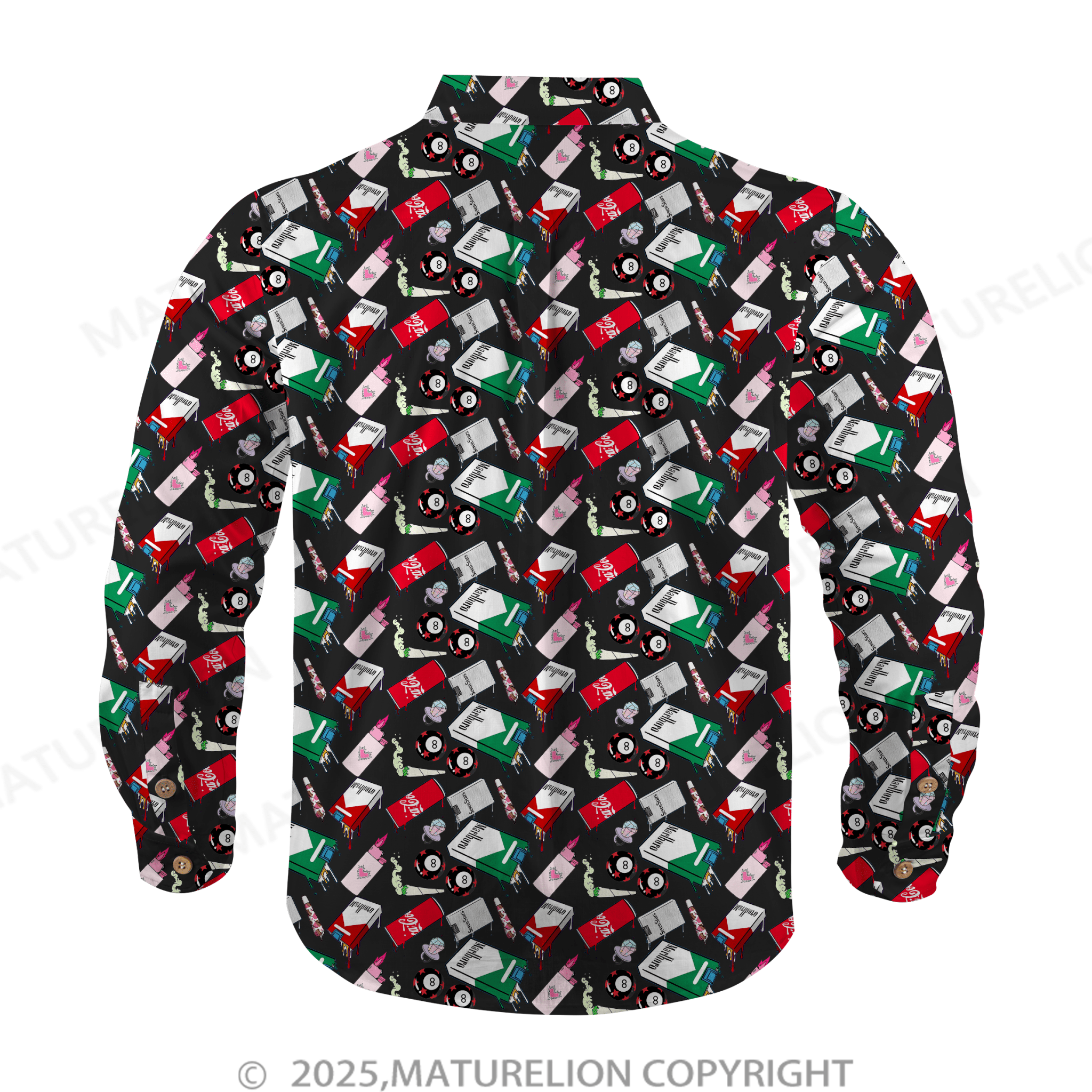 Maturelion Men's Hawaiian Shirt Jungle Vibes Hawaiian Shirt