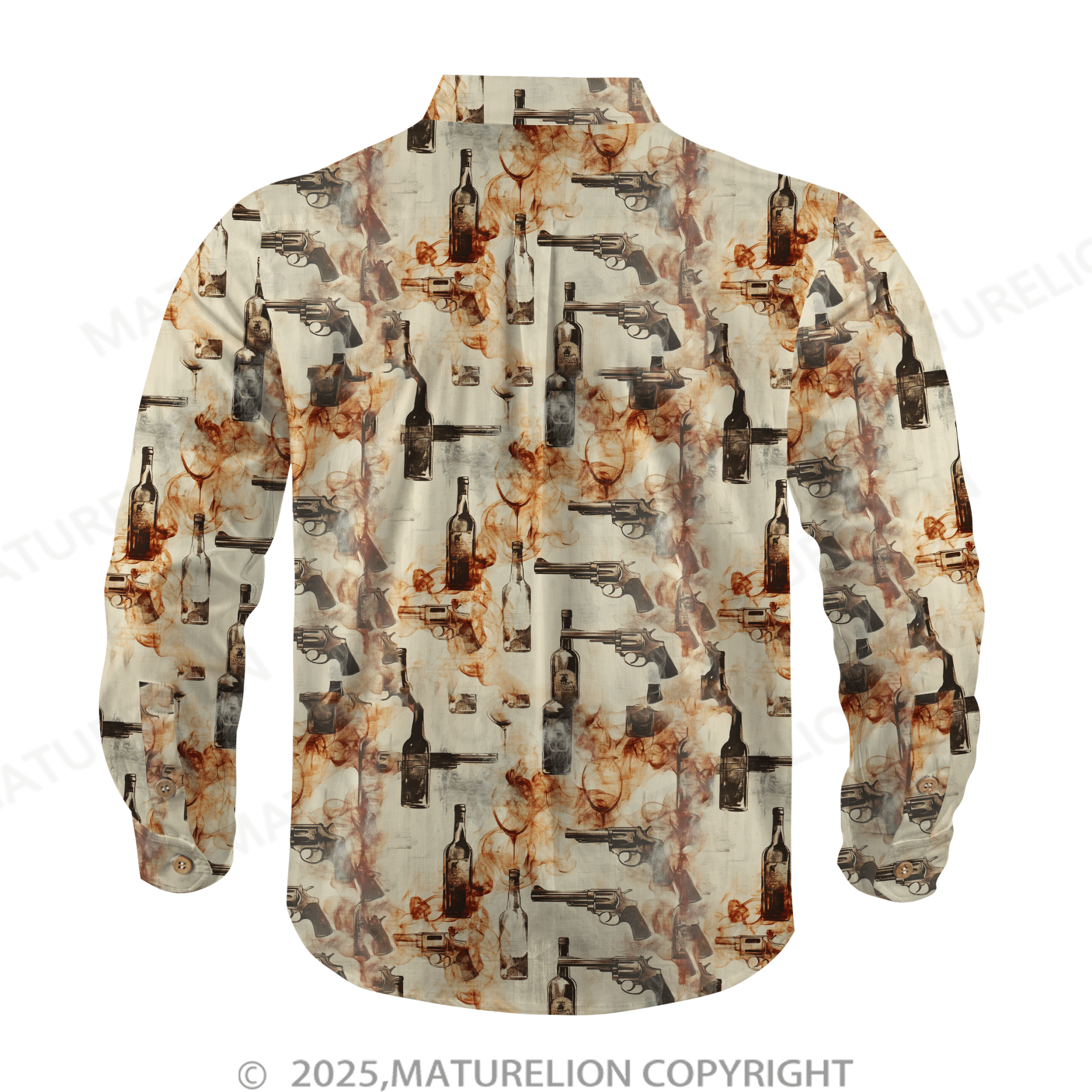 Maturelion Men's Hawaiian Shirt Feel the Heat and Feel the Passion Hawaiian Shirt