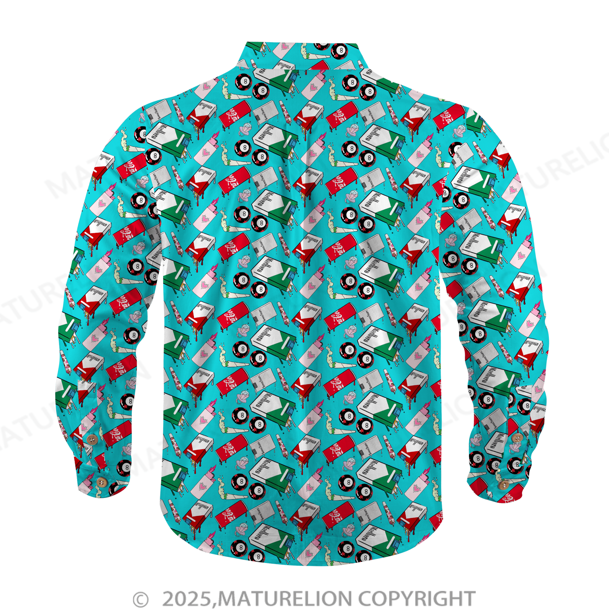 Maturelion Men's Hawaiian Shirt Jungle Vibes Hawaiian Shirt