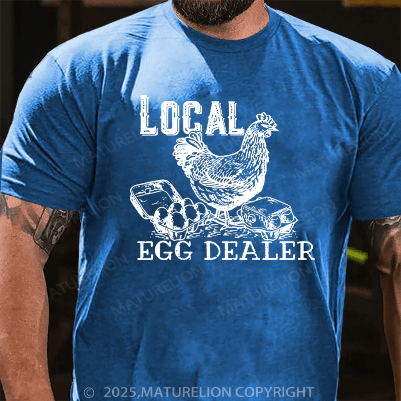 Maturelion Men's T-Shirt Local Egg Dealer Cotton T-Shirt
