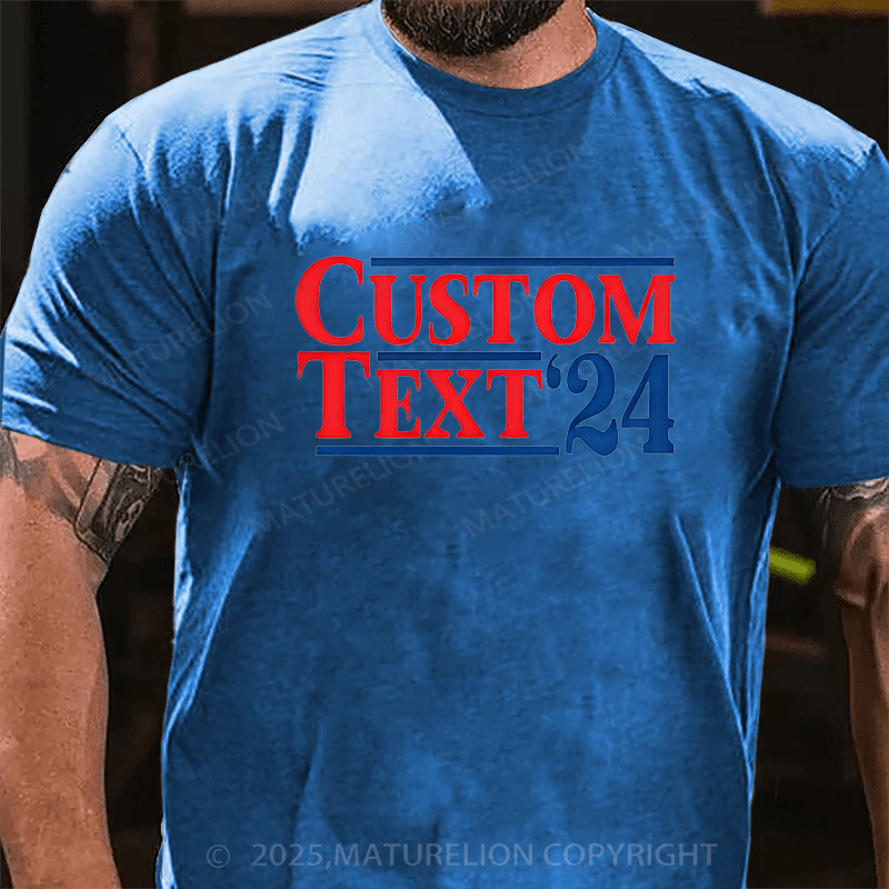 Maturelion Men's T-shirt 2024 Election Cotton T-shirt