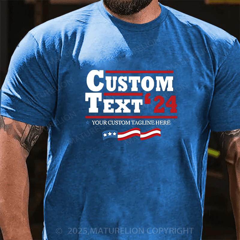 Maturelion Men's T-shirt Personalized Election Cotton T-shirt