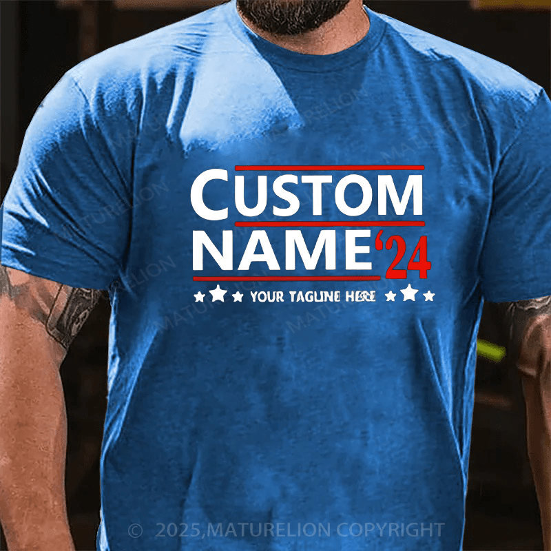 Maturelion Men's T-shirt Politics Cotton T-shirt