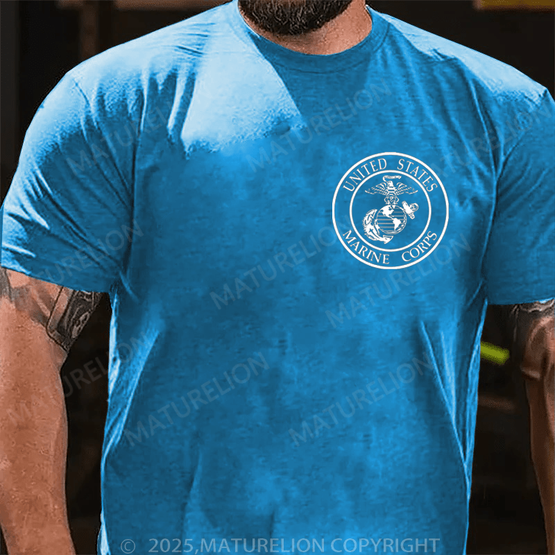Maturelion Men's T-Shirt United States Marine Corps T-Shirt (Free Customization)