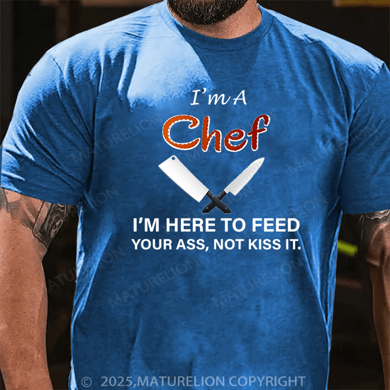 Maturelion Men's T-Shirt I'm A Chef Cotton T-Shirt