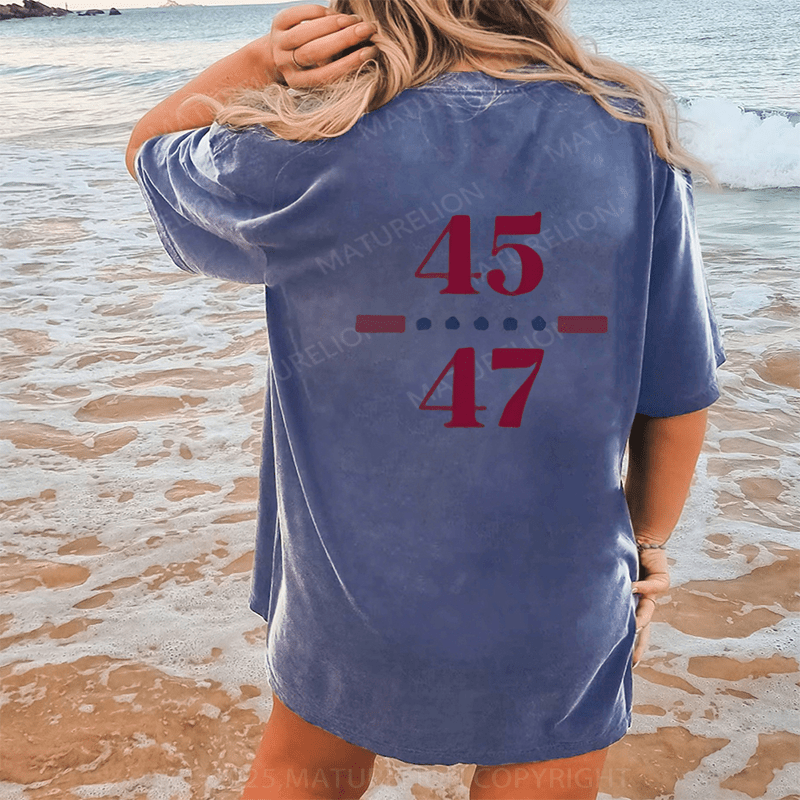Maturelion Won's T-shirts 2025 T-Shirt  Washed T-Shirt
