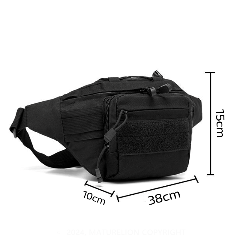 Maturelion Tactical Fanny Pack Military Waist Bag Pack Hip Bum EDC Bag with Adjustable Strap for Camping Hiking Hunting