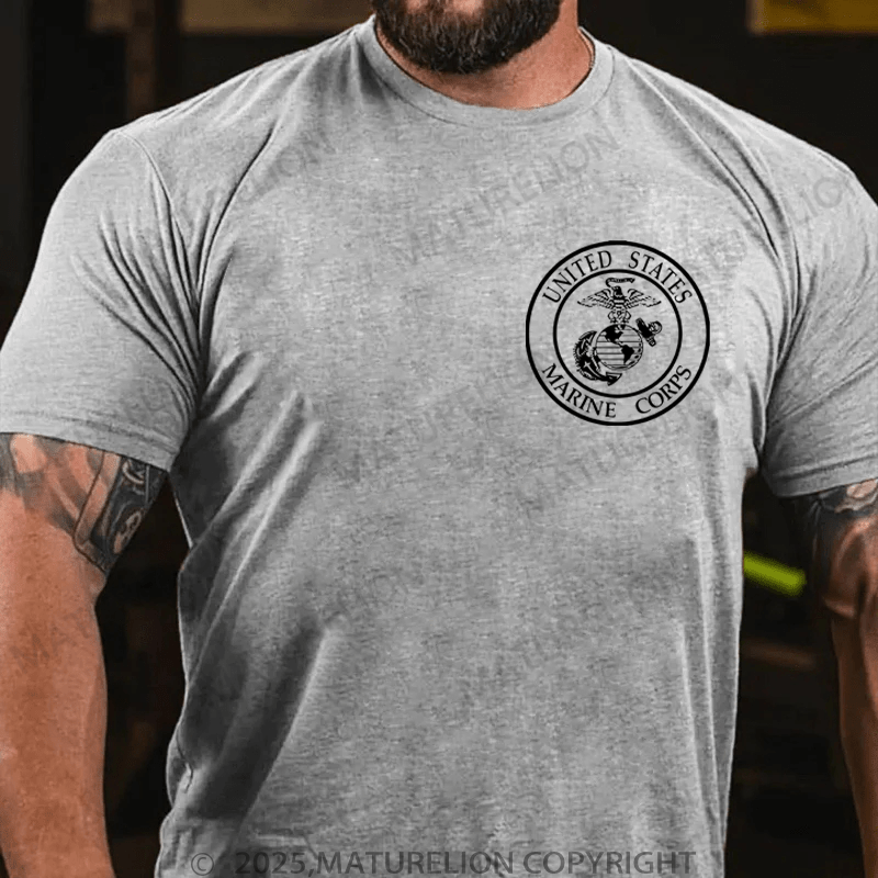 Maturelion Men's T-Shirt United States Marine Corps T-Shirt (Free Customization)