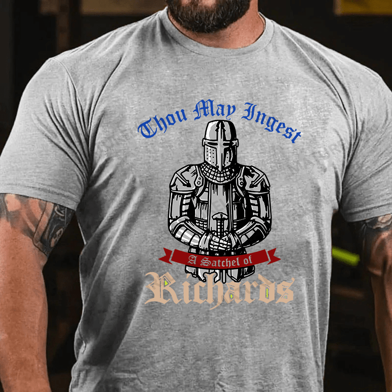 Maturelion Men's T-shirt Ingest Richards Ladies Cotton T-shirt