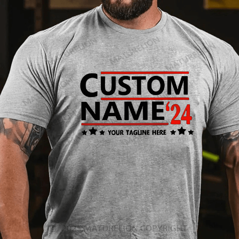 Maturelion Men's T-shirt Politics Cotton T-shirt