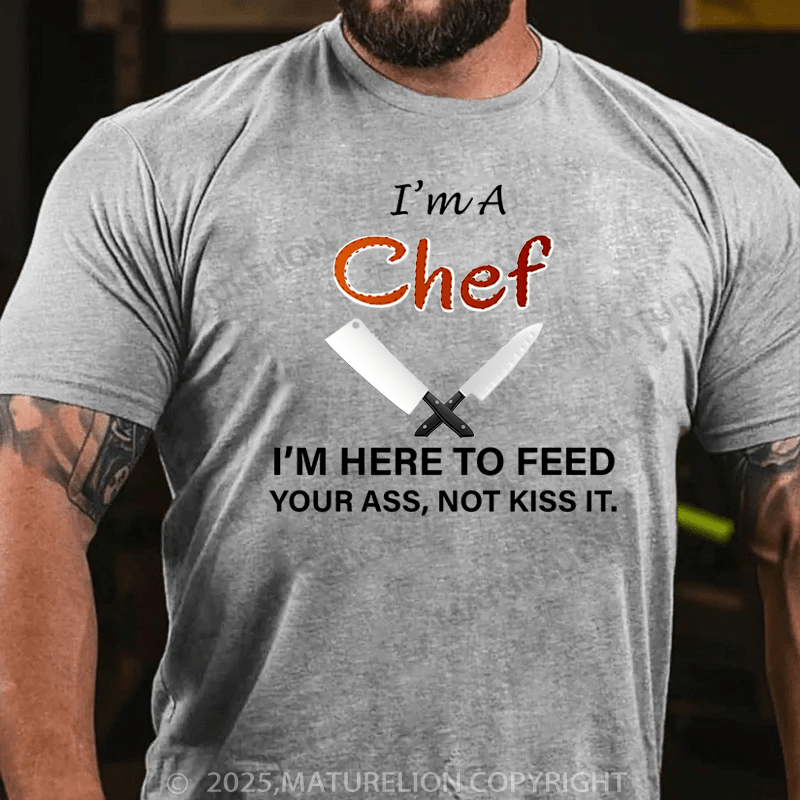 Maturelion Men's T-Shirt I'm A Chef Cotton T-Shirt