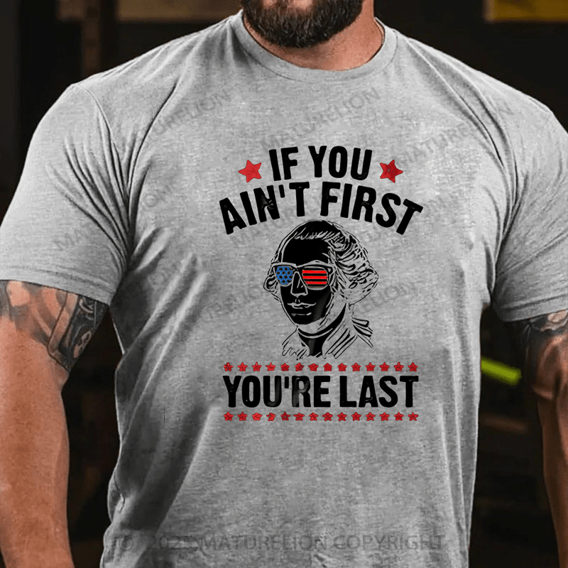 Maturelion Men's T-shirt Funny 4th of July Cotton T-shirt