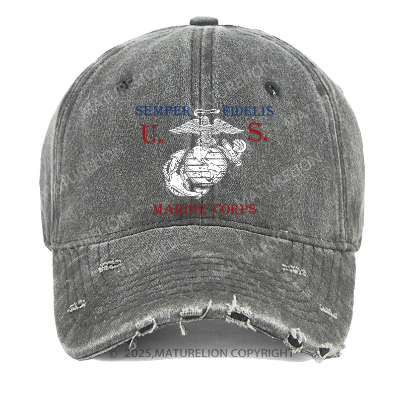 Maturelion USMC Semper Fidelis Washed Vintage Cap