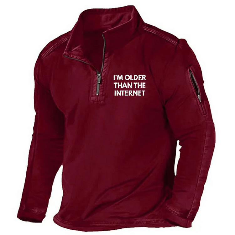 Maturelion Men's Henley Shirt I'm Older Than The Internet Henley Shirt