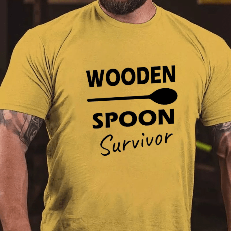 Wooden Spoon Survivor Men's Cotton T-Shirt (Free Customization)