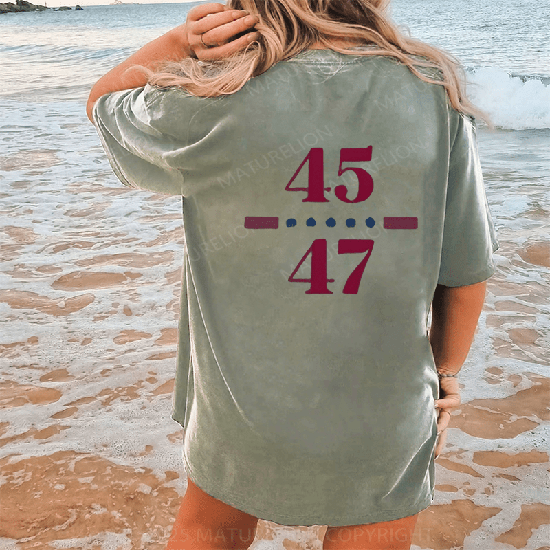 Maturelion Won's T-shirts 2025 T-Shirt  Washed T-Shirt