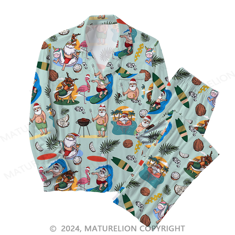 Maturelion Father Christmas Sleepwear
