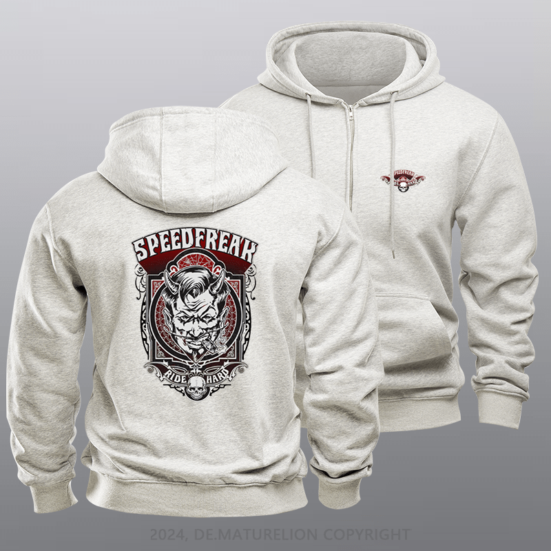 Maturelion Men's Hoodie Hellraiser Zipper Hoodie