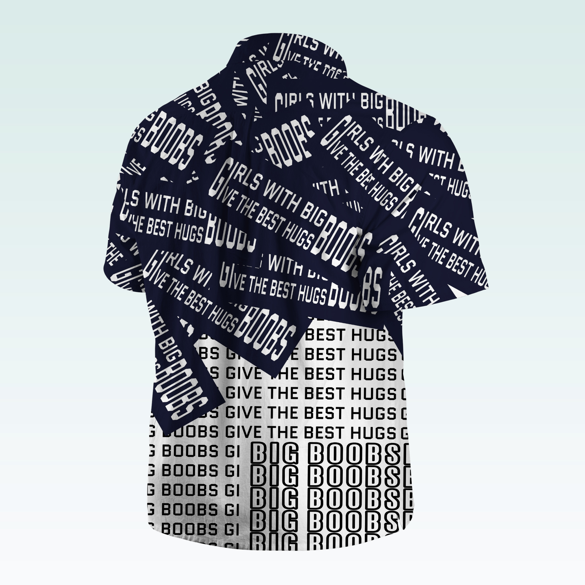 Maturelion Men's Hawaiian Girls With Big Boobs Give The Best Hugs Hawaiian Shirt