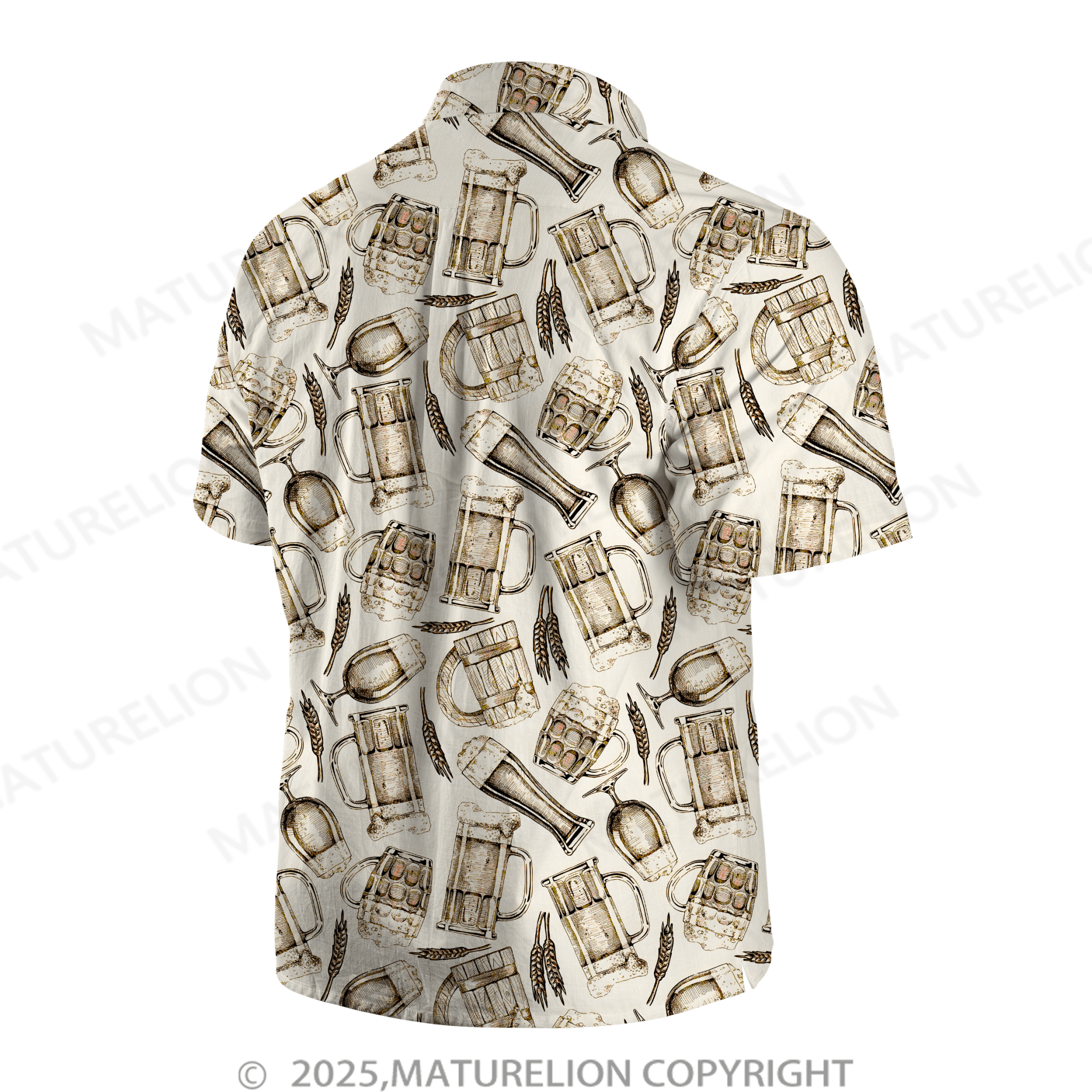 Maturelion Men's Hawaiian Shirt Sunset Glow Hawaiian Shirt