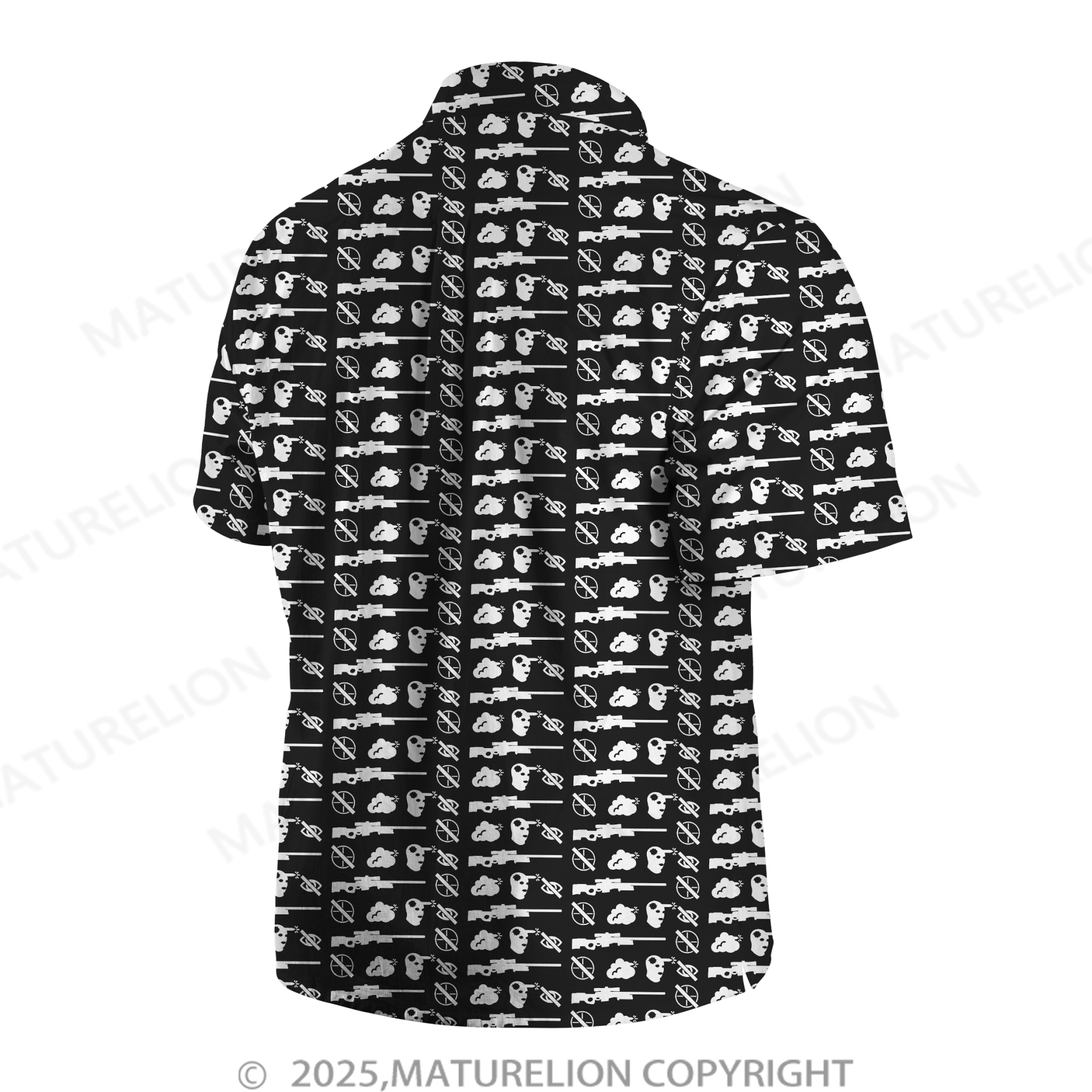 Maturelion Men's Hawaiian Shirt Jungle Vibes Hawaiian Shirt
