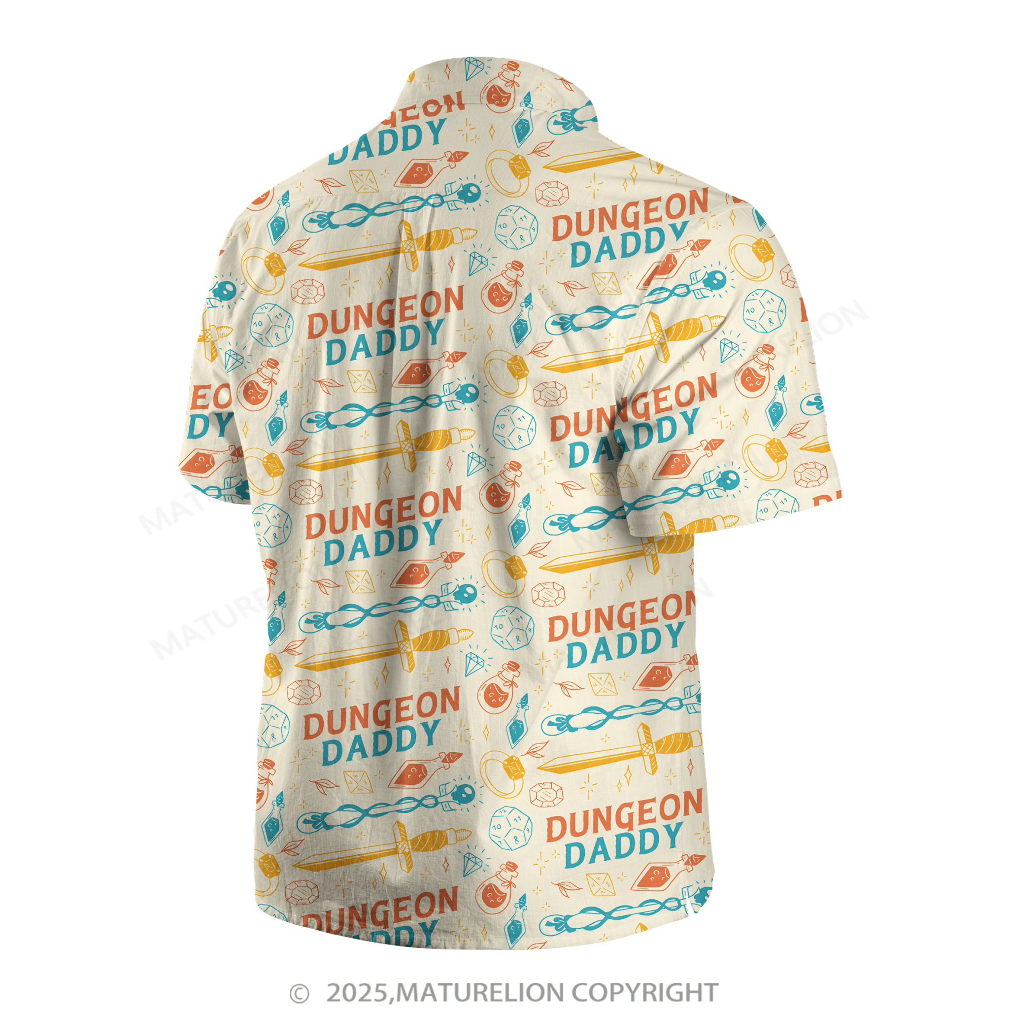 Maturelion Aloha Shirts Dungeon Daddy Hawaiian Shirt