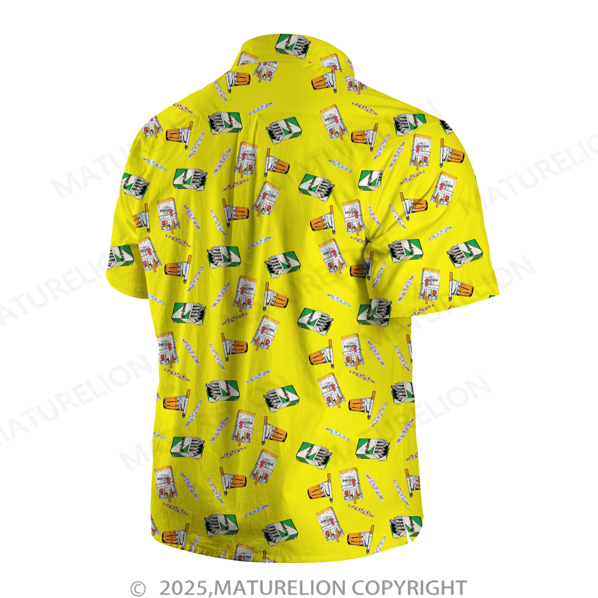 Maturelion Men's Hawaiian Shirt Tropical Bliss and Endless Thrills Hawaiian Shirt