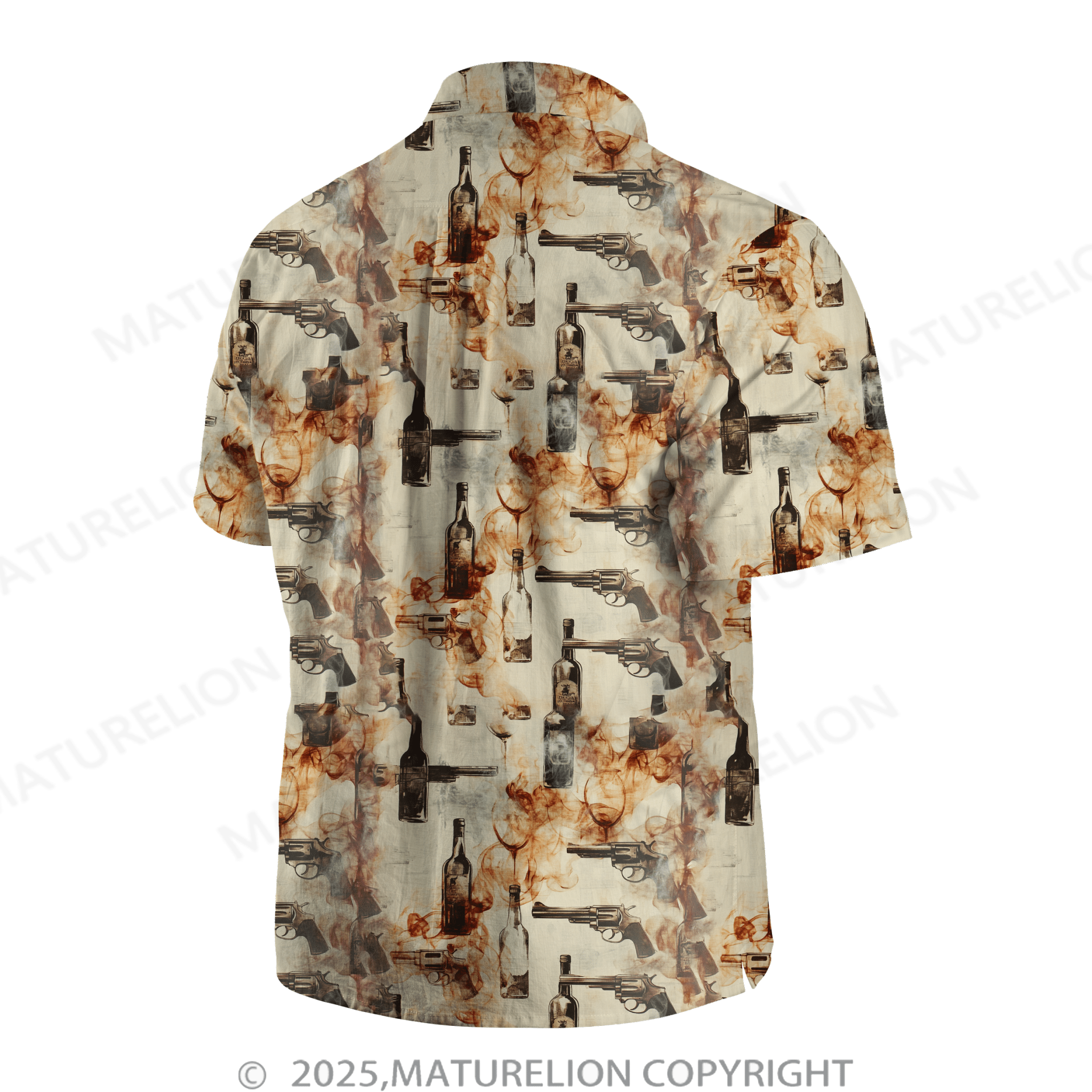 Maturelion Men's Hawaiian Shirt Feel the Heat and Feel the Passion Hawaiian Shirt