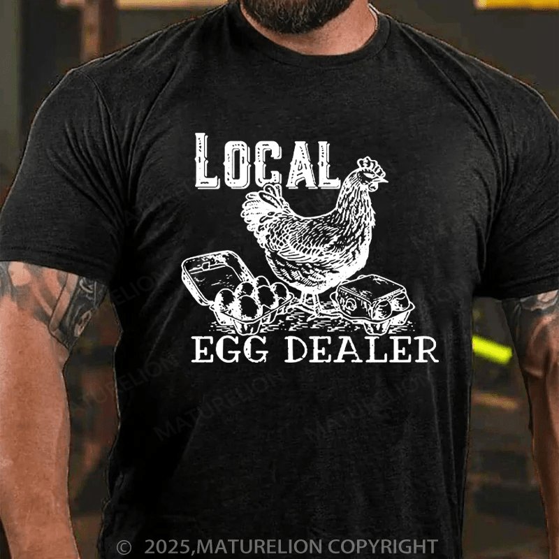 Maturelion Men's T-Shirt Local Egg Dealer Cotton T-Shirt