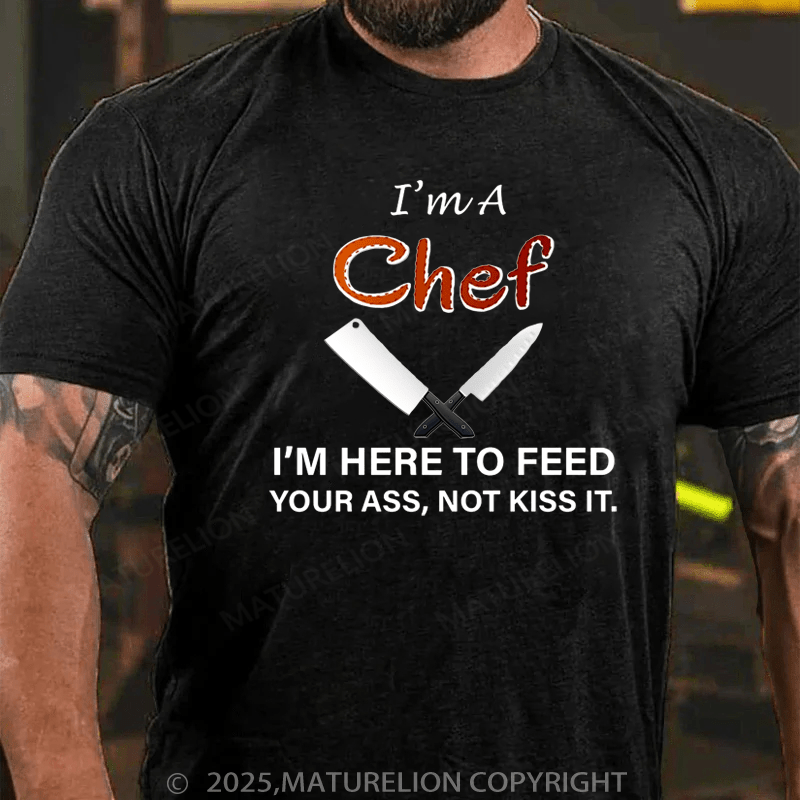 Maturelion Men's T-Shirt I'm A Chef Cotton T-Shirt