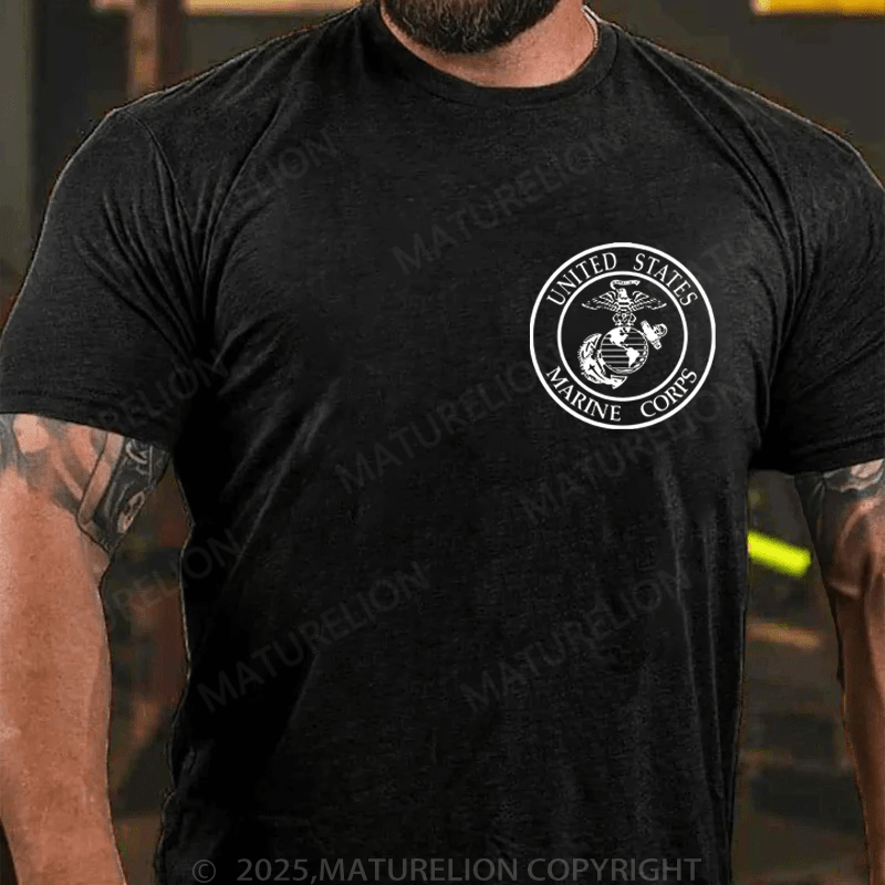 Maturelion Men's T-Shirt United States Marine Corps T-Shirt (Free Customization)