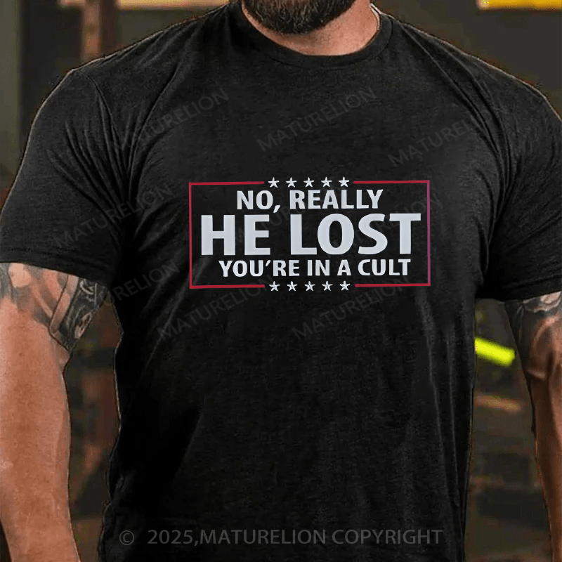 Maturelion Men's T-shirt 2024 Election T-Shirt  Cotton T-shirt