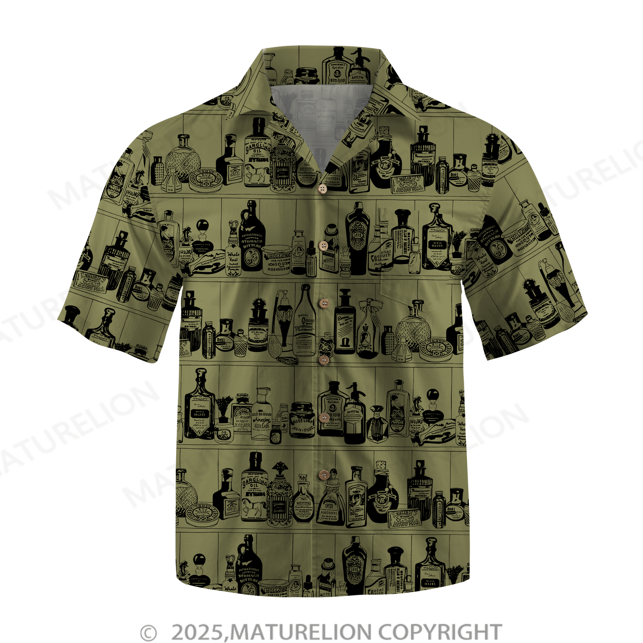 Maturelion Men's Hawaiian Shirt Island Heat Hawaiian Shirt
