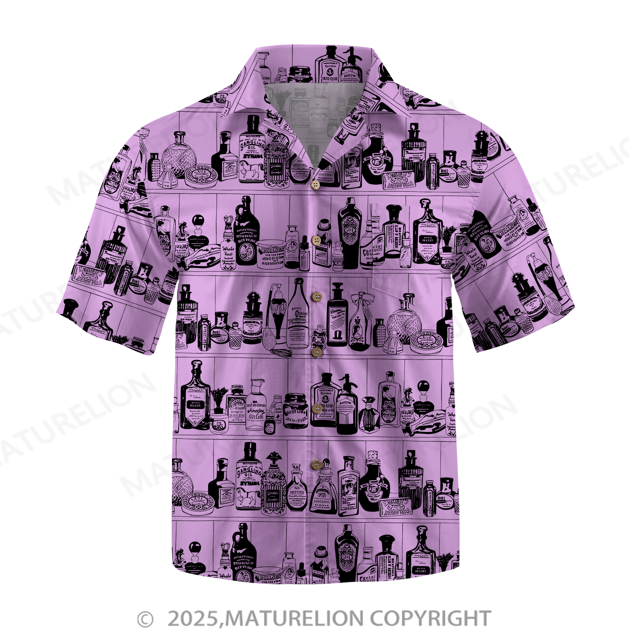 Maturelion Men's Hawaiian Shirt Island Heat Hawaiian Shirt