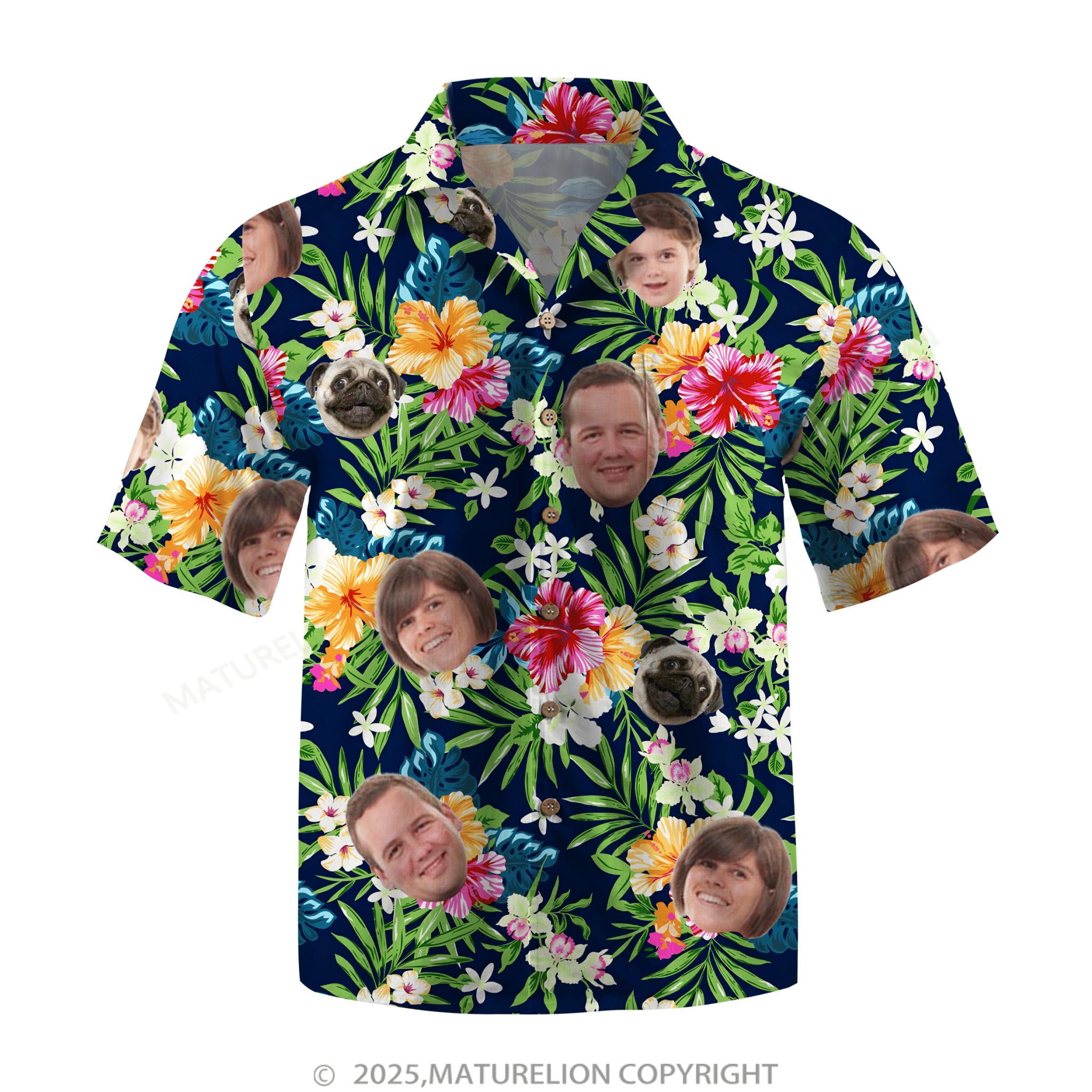 Maturelion Aloha Shirts Hawaiian Shirt with a Personalized Touch Hawaiian Shirt