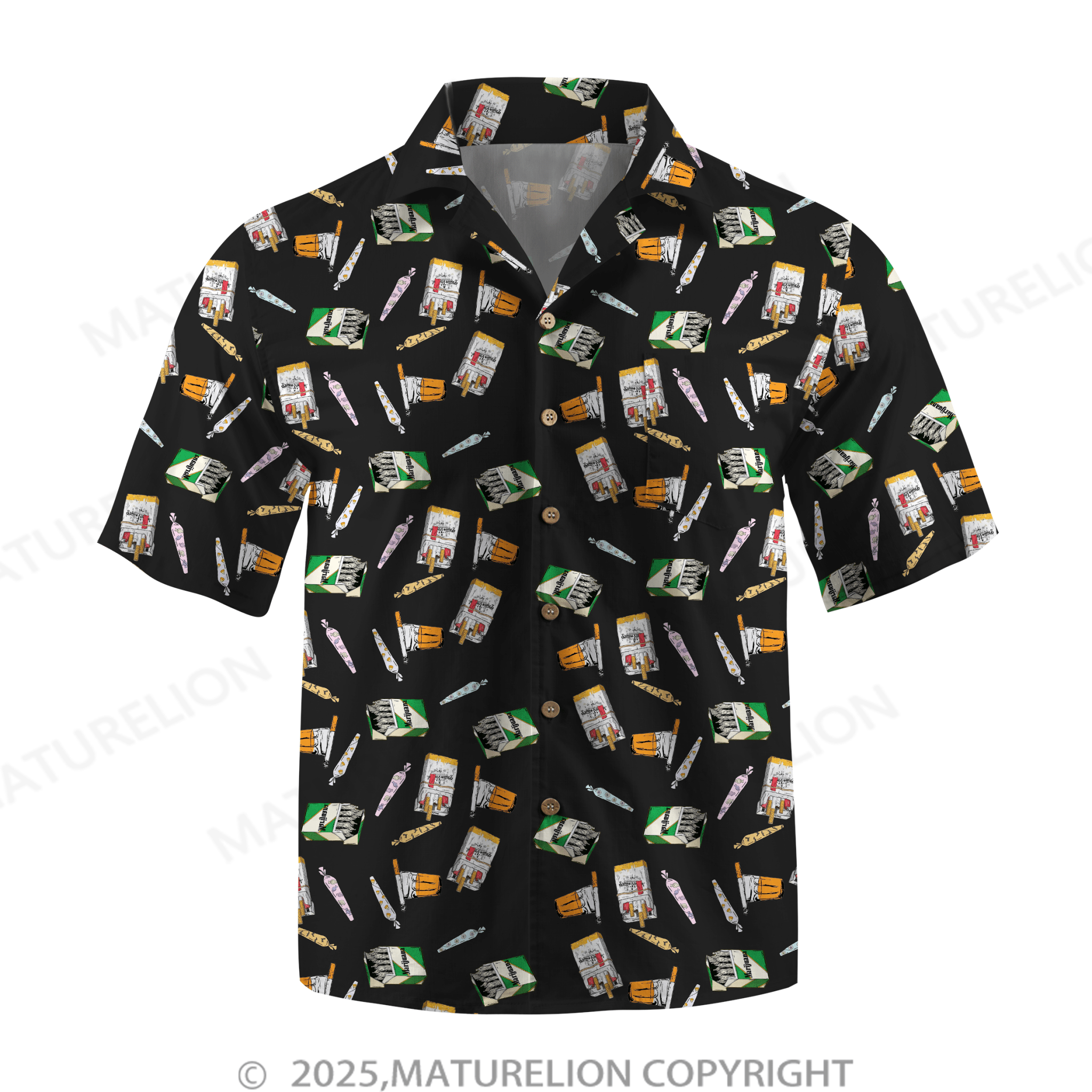Maturelion Men's Hawaiian Shirt Seduction in the Sand Hawaiian Shirt