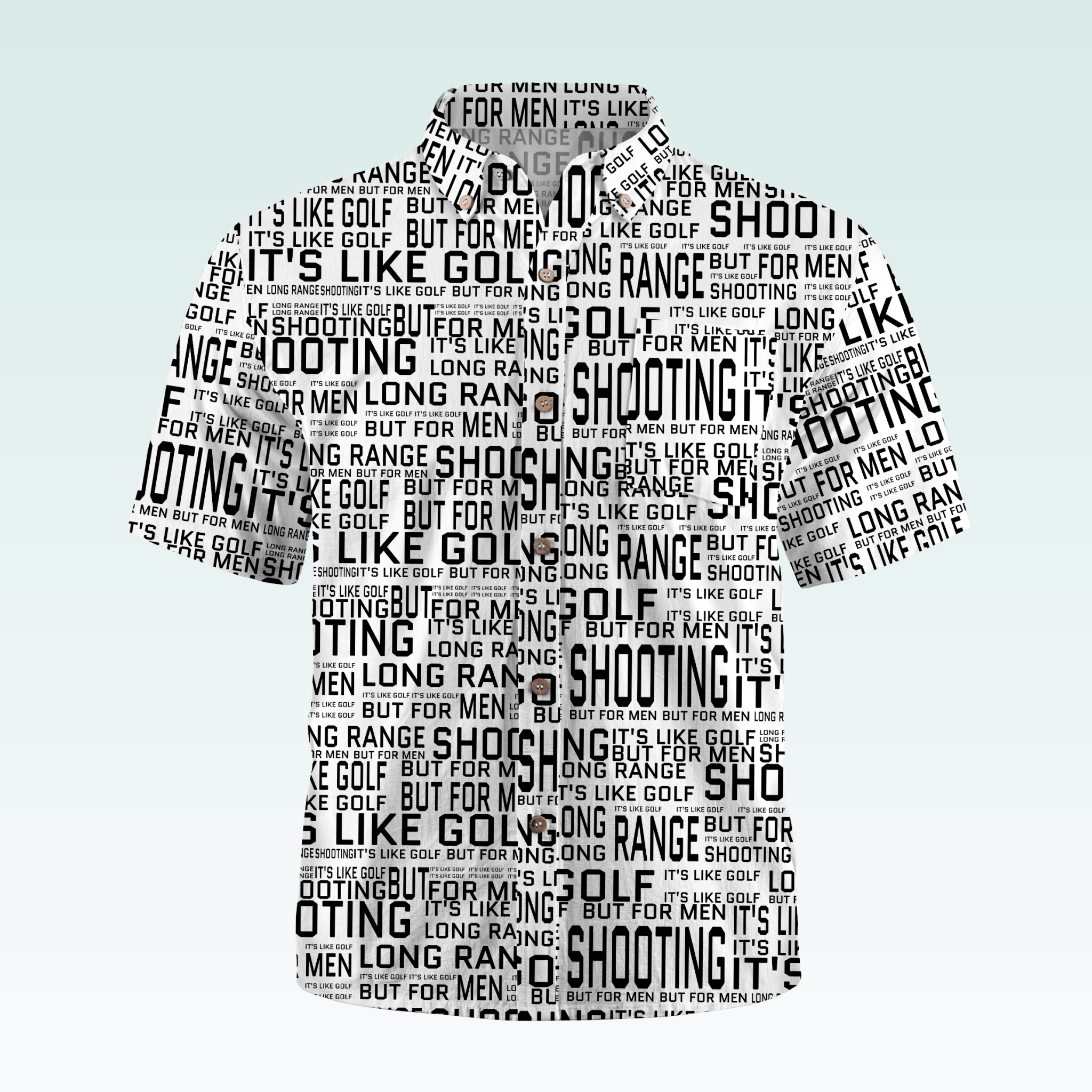 Maturelion Men's Hawaiian Shirt Long Range Shooting It's Like Golf But For Men Hawaiian Shirt